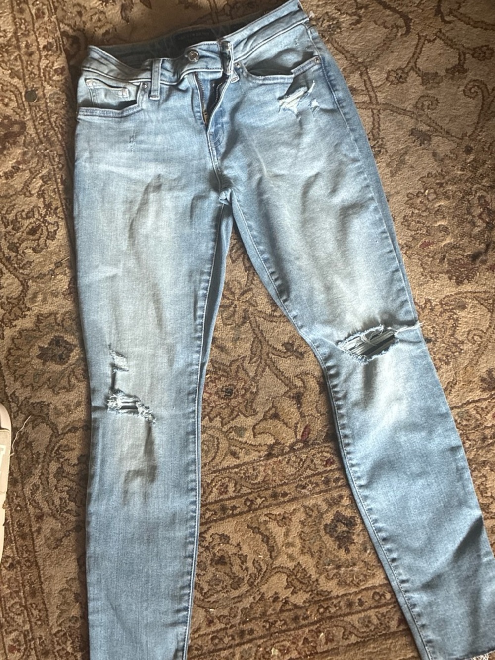 Lucky Brand Light Blue Ripped Skinny Jeans